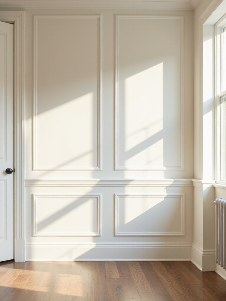 Elegant dining room with sleek board and batten paneling